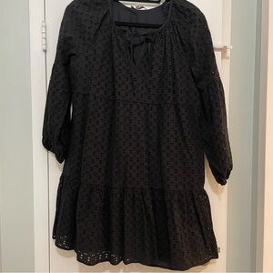 Elizabeth and James Black Eyelet Blouse